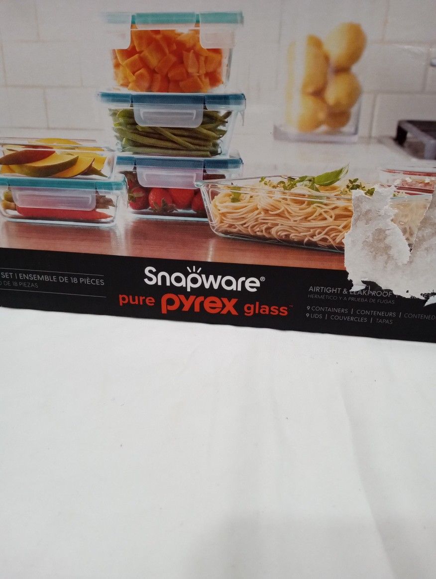 Snapware Pure Pyrex Glass 16 PC Set 