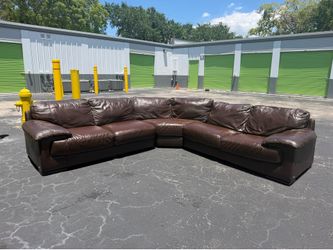 Cindy Crawford brown sectional couch