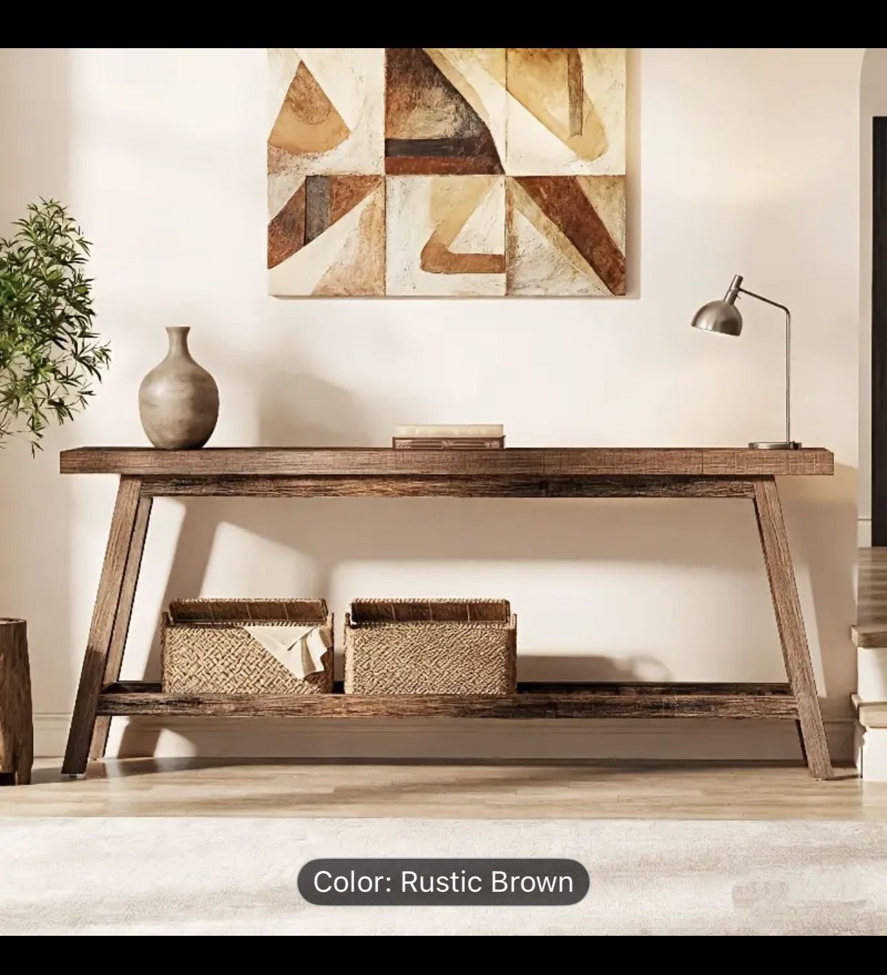 Rustic Farmhouse Entryway Table