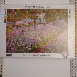 Fine Art Collection Jigsaw Puzzle Claude Monet Artist's Garden 1000-Pieces NEW