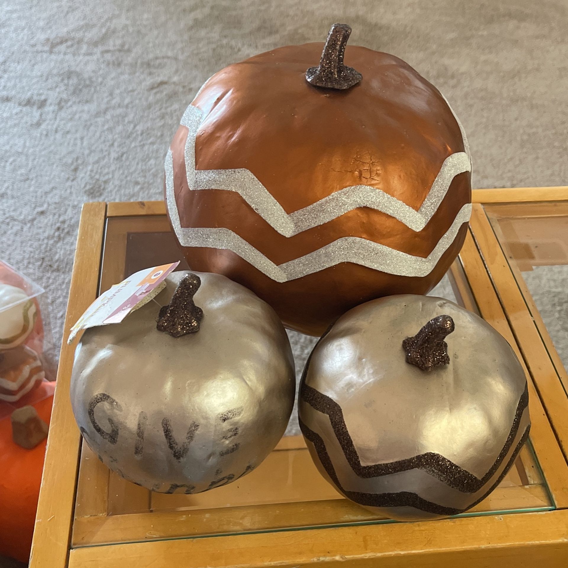 EV Halloween Harvest Pumpkin Set Of 3