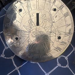 Early solid brass sundial  with no gnomen.