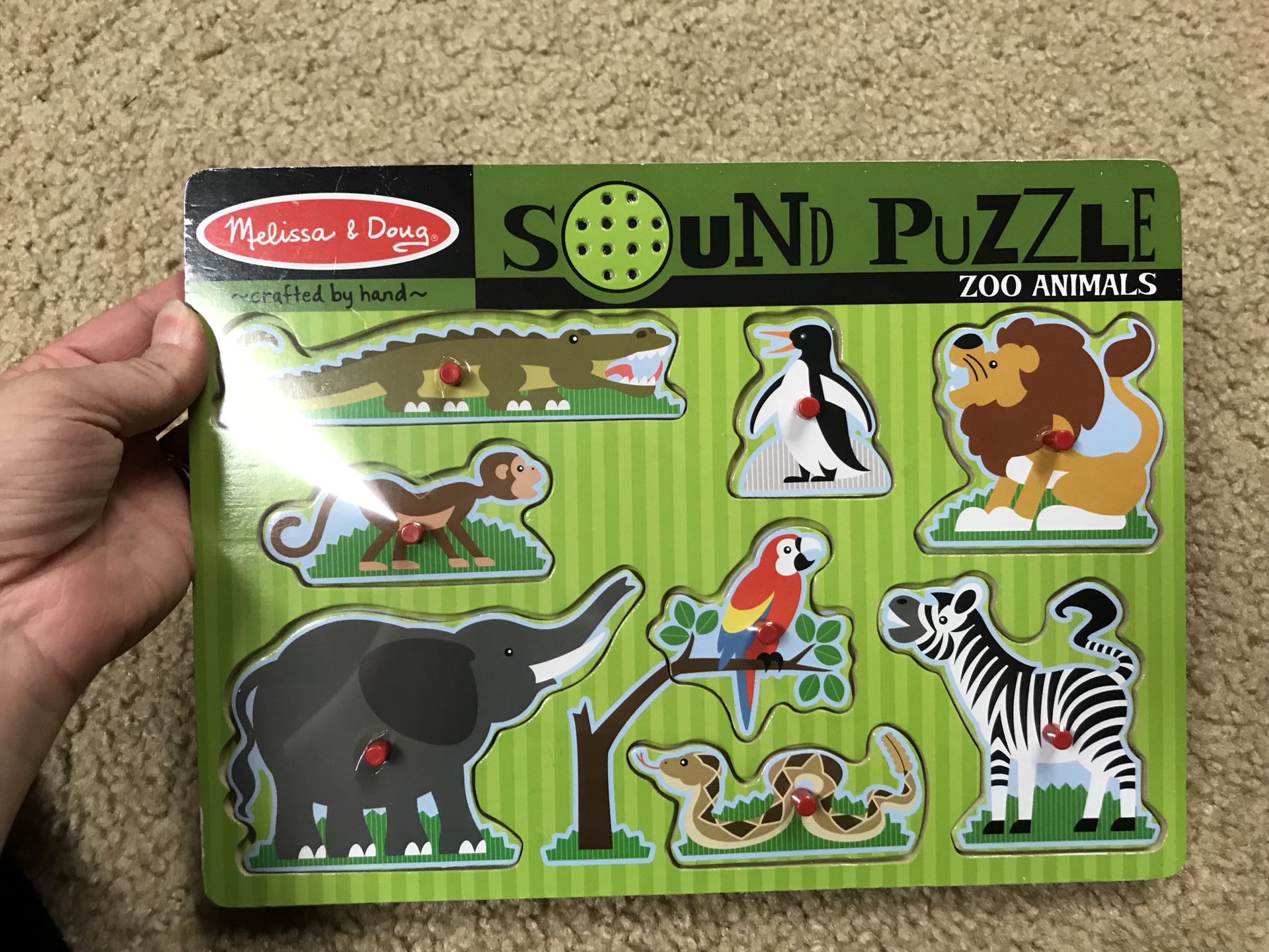Melissa & Doug Sound Puzzle Zoo Animals - new in wrap Cross posted for Sale  in Menasha, WI - OfferUp