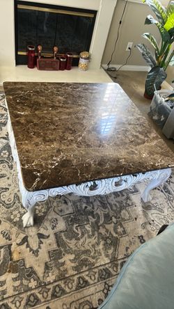 Marble coffee table