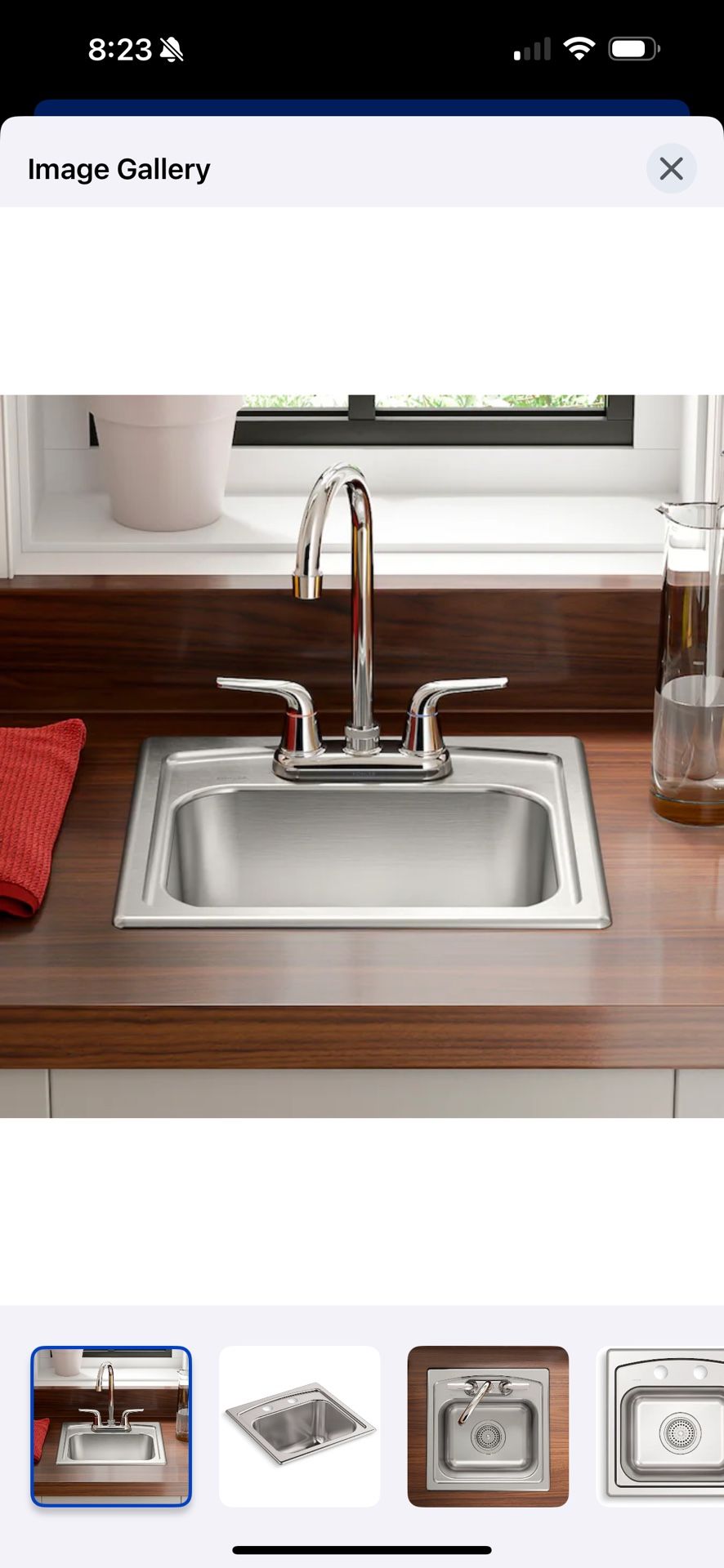 Kohler Toccata 15-in L x 16-in W Stainless Steel Drop - In  Residential Bar Sink