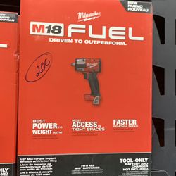Milwaukee New 1/2” Mid Impact Wrench Fuel M18
