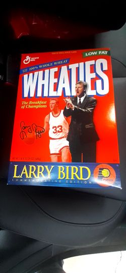 Indiana Pacers Larry Bird Commemorative Edition Wheaties box