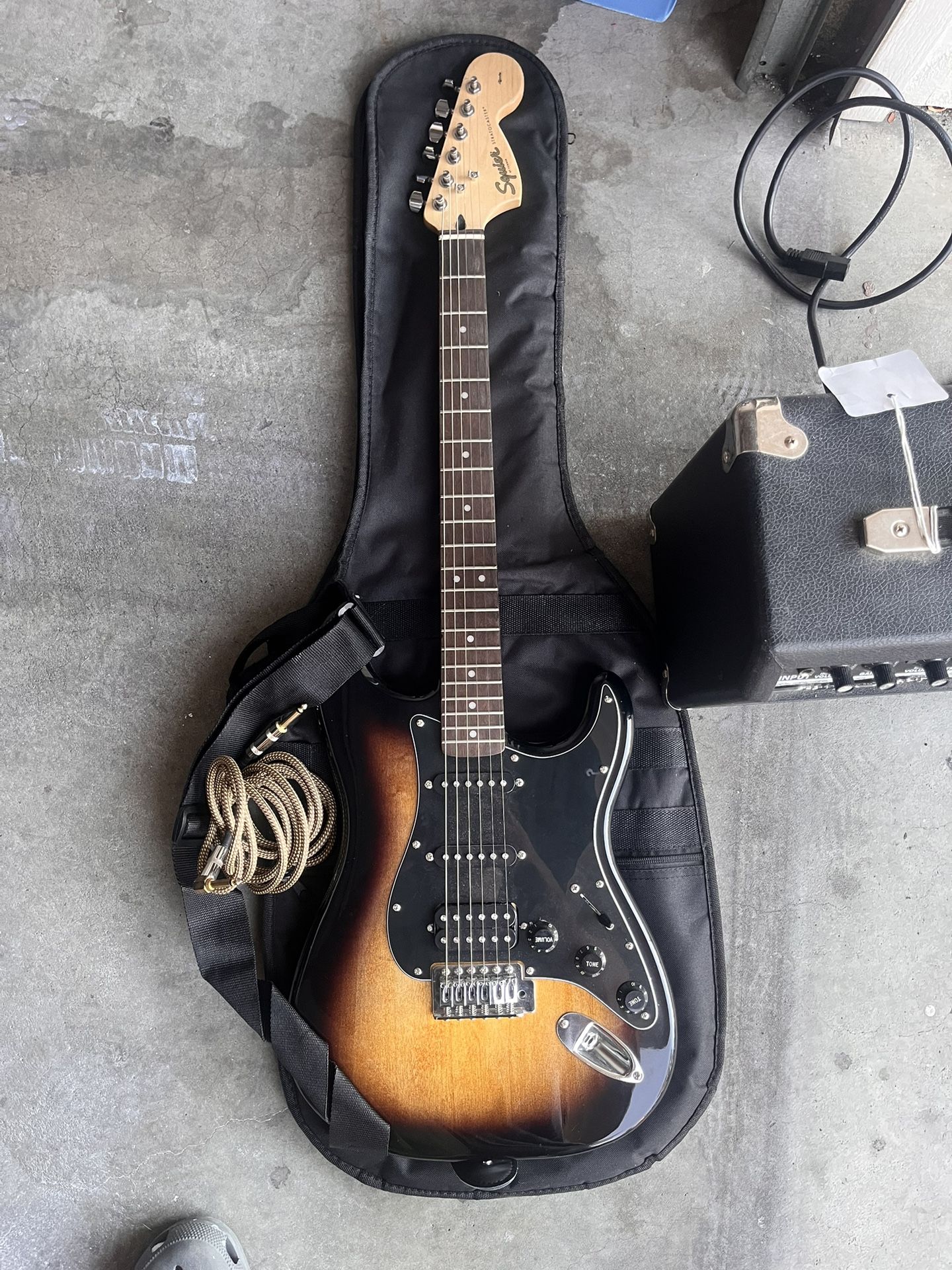 Fender Electric Guitar and Amp