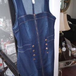 New Plus Size Jean Dress 