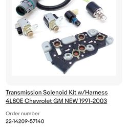 91-03 chevy Transmission solenoid kit with harness 4L80E