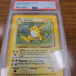 Raichu Base Set #14 Psa 7