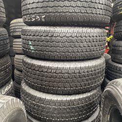 Set of four used tires Goodyear 265/70/16 in good condition 