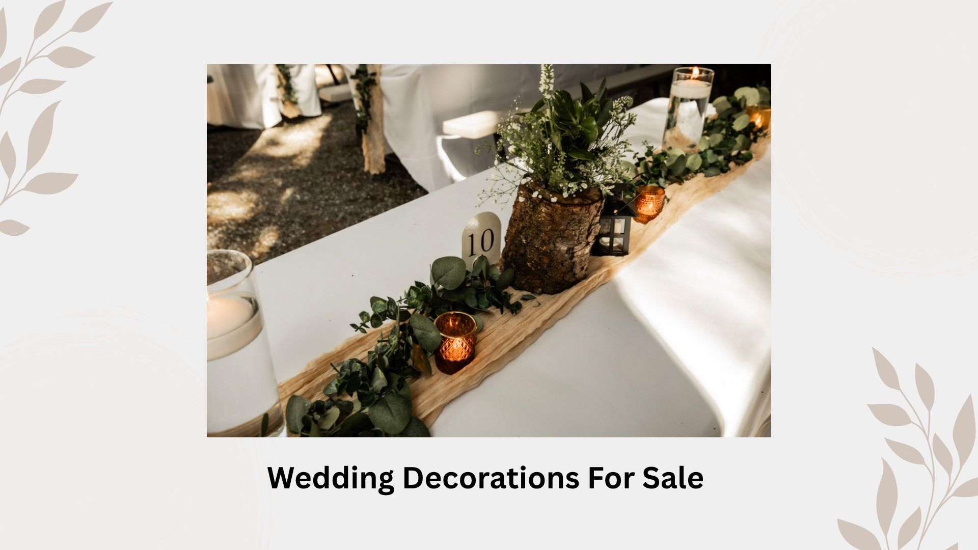 Wedding Decorations For Sale