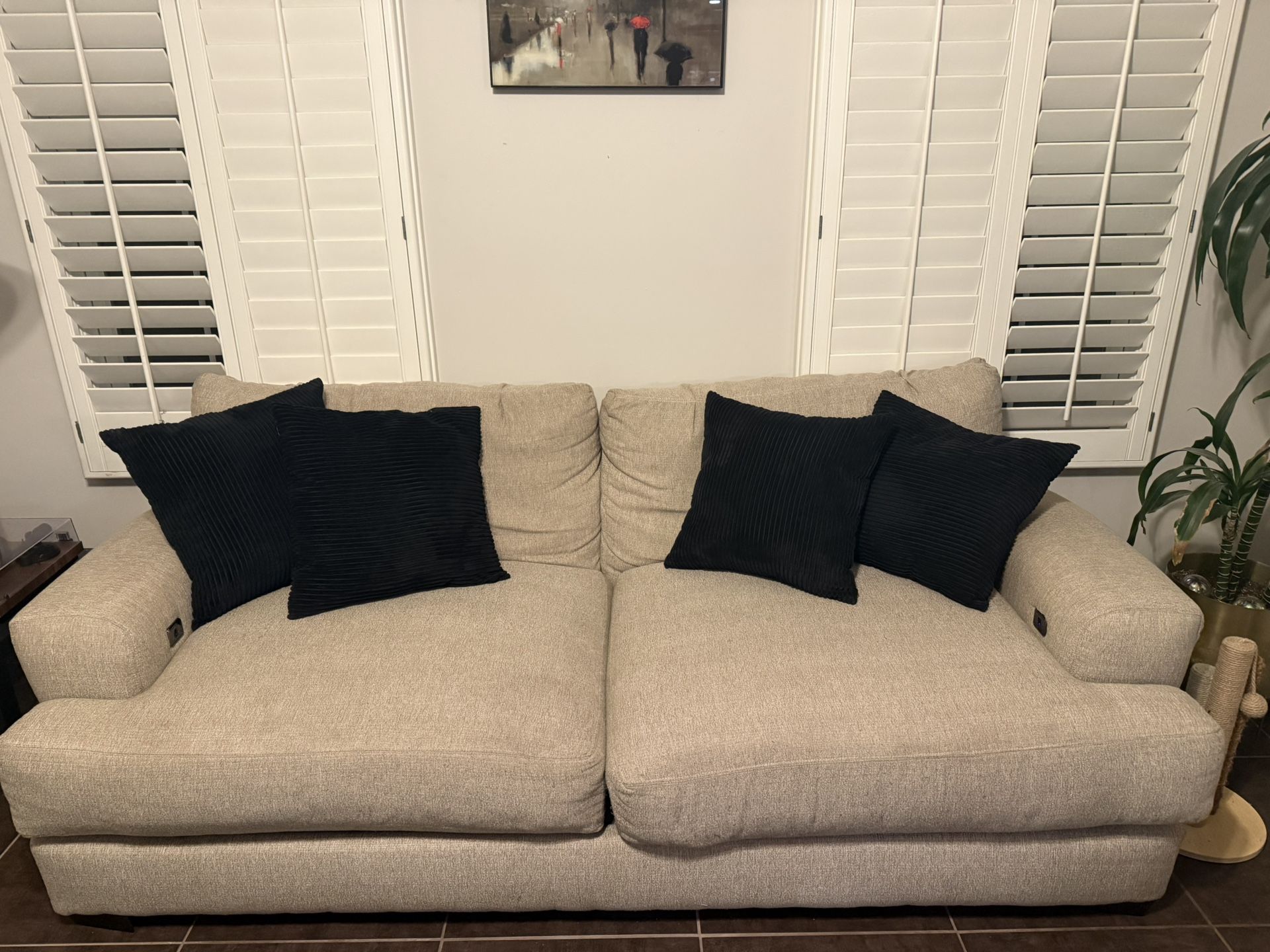 Large Sofa W/ Charging Ports For Sale 800 OBO