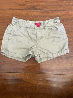 Beige baby girl toddler summer shorts circle size 4 4t