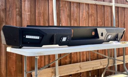 Rear Bumper For 2019-2024 Chevy Chevrolet Silverado 1500 & GMC Sierra 1500 | Yzona  SKU:  XBCB-0103