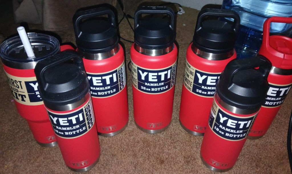 7 YETI RAMBLERS $300 Value