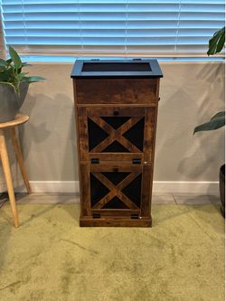 Wooden Potato and Onion Storage Bin w/Lid, Large Capacity and Ventilated Design, Ideal for Pantry, Kitchen