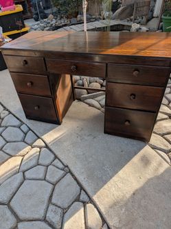 Vintage wood desk