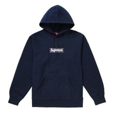 Supreme Bandana Box Logo Hoodie Navy 