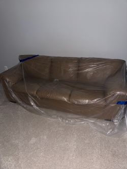 3-seater leather sofa