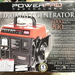Power Pro 1,000 Watt Generator 