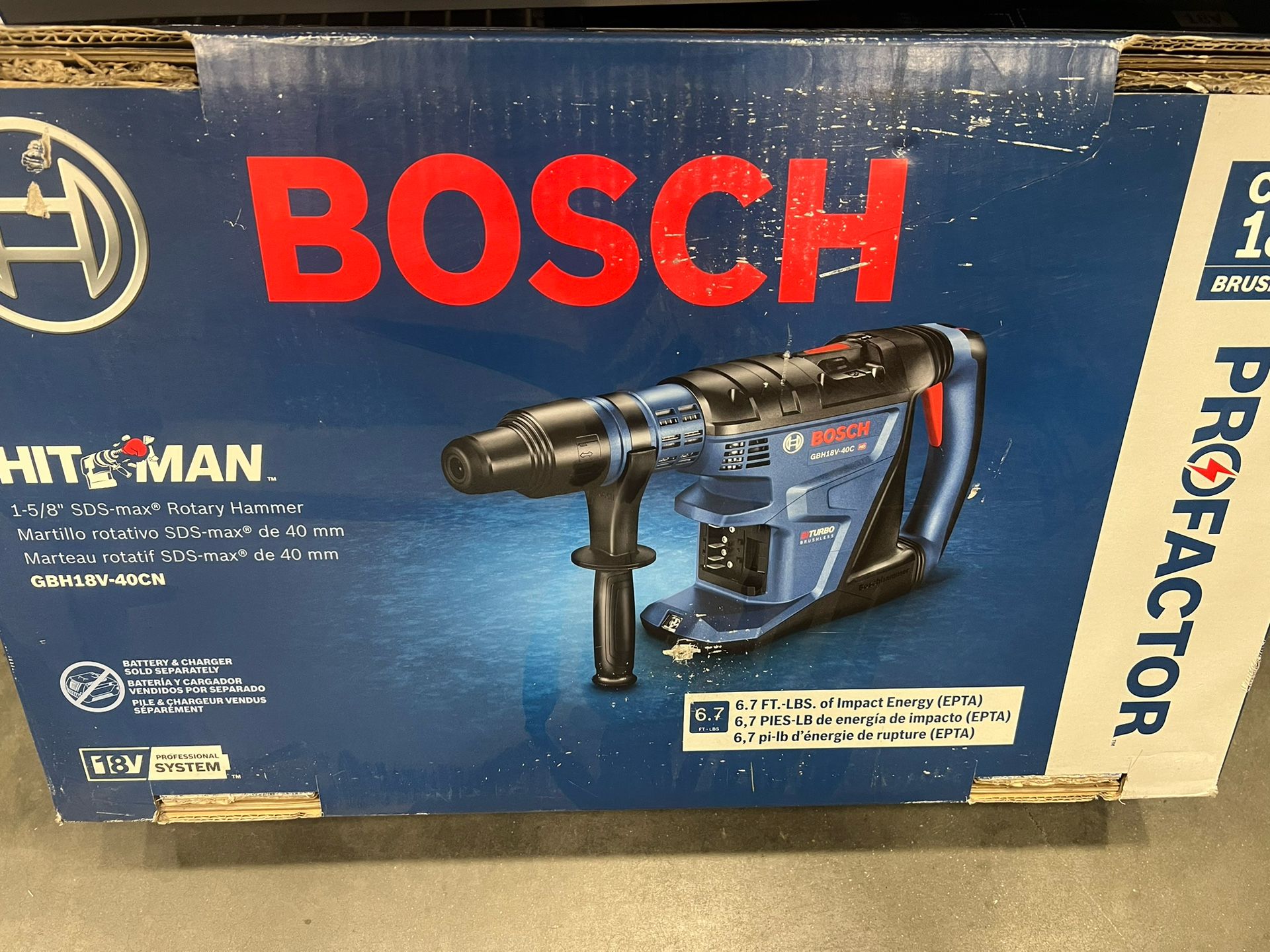 Bosch SDS MAX Rotary Hammer Profactor 18v