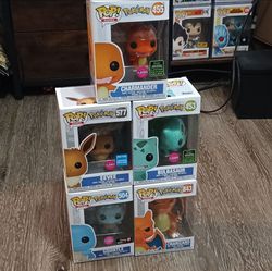 Funko Pop pokémon exclusive lot Bulbasaur Charmander Squirtle