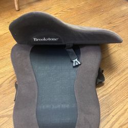 2 Brookstone Lumbar Support Cushion / Pillows