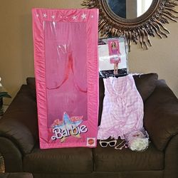 Halloween Costume Barbie Movie Dress & Barbie Box & Accessories / Cosplay / Nostalgic / Doll / Toy / Prop / Pink / Ken / Party / Fashion Barbie 