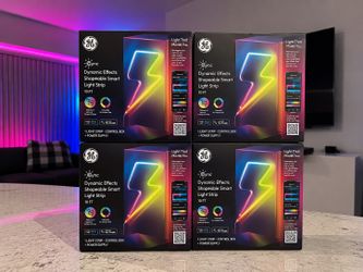 GE Cync Dynamic Effects Shapeable Smart LED Light Strip 10ft Brand new, factory sealed. Wi-Fi smart lighting, color changing, music sync, Alexa & Goog