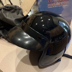New Gloss Black Motorcycle Helmet