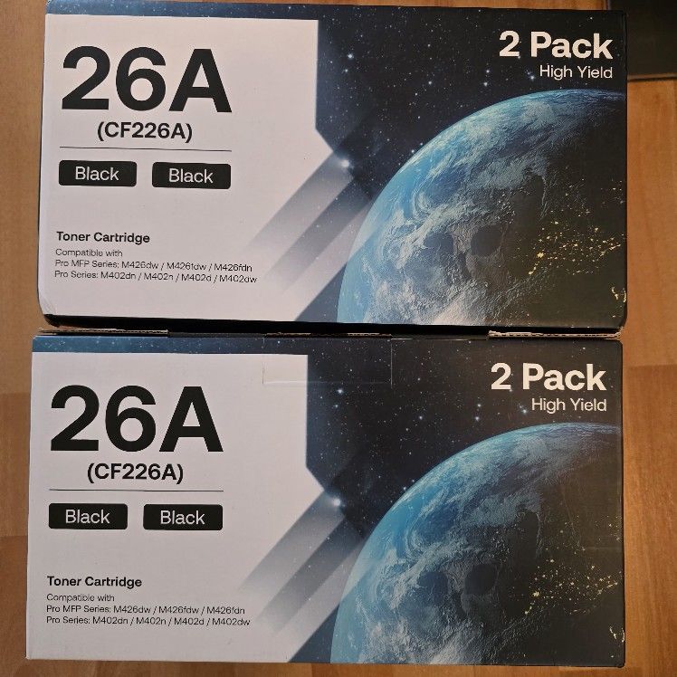 4x HP 26A CF226A Toner