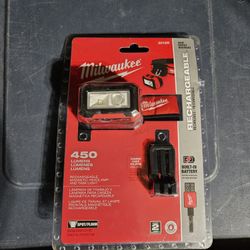 Milwaukee 450 Lumens Internal Rechargeable Magnetic Headlamp And Task Light 