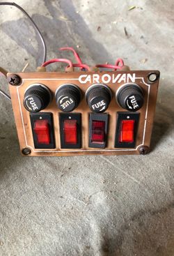 Car o van fuse & switch panel out of a 70’s boogie van