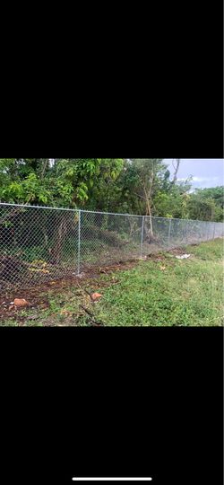 Chain link fences