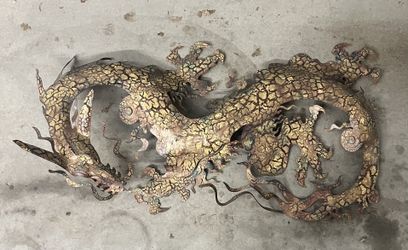 Metal Dragon Wall Sculpture Art