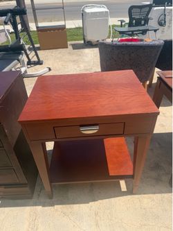 Wooden  End Table With Drawer