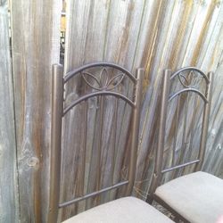 2 Kitchen Chair Set Dark Wood 