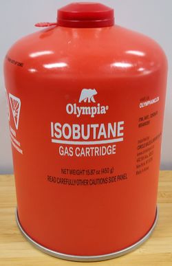 Brand New! Quantity 4 Full! Olympia Brand Isobutane / Propane Mix Fuel Cartridge – 16oz (450g)