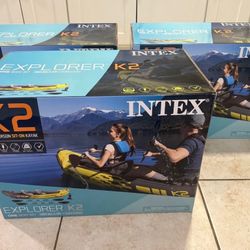 Intex 68307EP Explorer K2 Inflatable Kayak Set: 