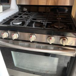 SAMSUNG STAINLESS STEEL GAS STOVE 5 BURNERS 