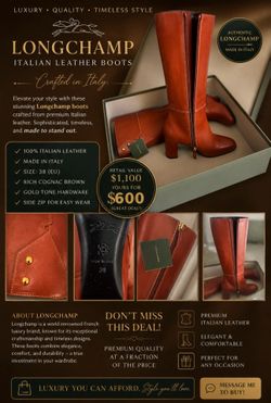 LongChamp Italian Boots