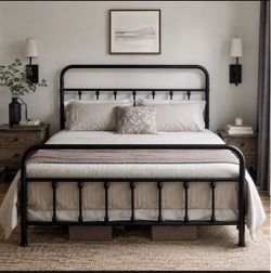 NEW Full bed frame and mattress **still in box