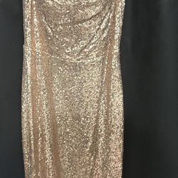 Sequin Prom dress w/ slit