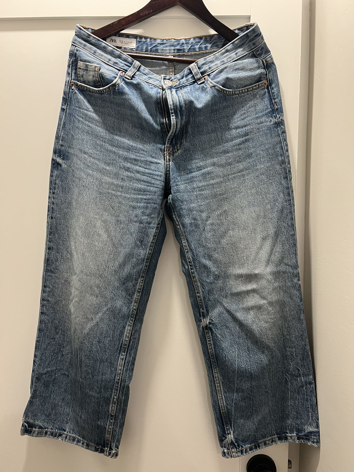 Zara Relaxed Mid-Rise TRF Jeans, Women’s Size US 4