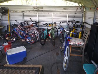 All kinds of bikes