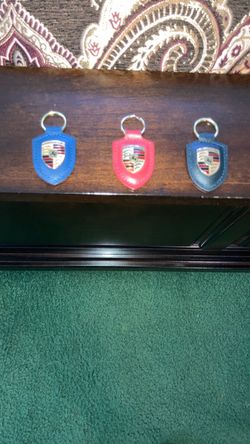 Official Porsche leather key chains