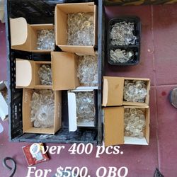 Crafter LOT OF 400 Crystals Suncatchers 3 Sizes