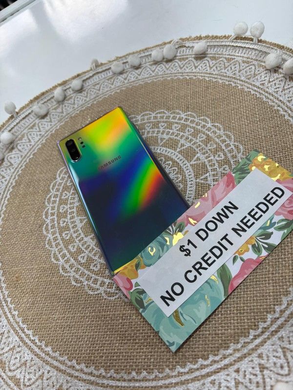 Samsung Galaxy Note 10 Plus - Only $1 Today Pay The Rest Later!
